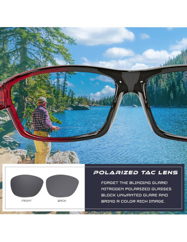 Gafas de sol deportivas Nitrogen UV400 polarizadas unisex