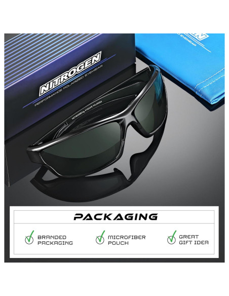Gafas de sol deportivas Nitrogen polarizadas UV400 unisex Gafas de sol deportivas Nitrogen polarizadas UV400 unisex