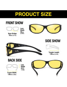 Gafas de Conducción Nocturna DUCO Polarizadas Ajustables 2