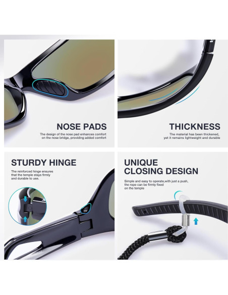 Gafas de Sol RIVBOS RB831 Polarizadas para Deportes