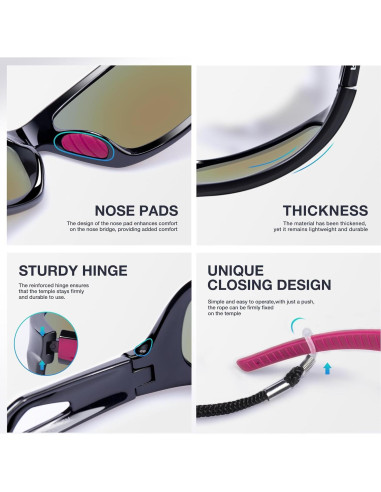 Gafas de sol deportivas RIVBOS RB831 polarizadas UV400