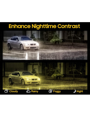 Gafas de Visión Nocturna TJUTR Amarillas Polarizadas UV