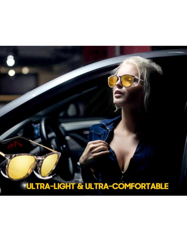 Gafas de Visión Nocturna TJUTR Amarillas Polarizadas UV