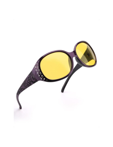 Gafas de Visión Nocturna SODQW Amarillas Polarizadas Mujer