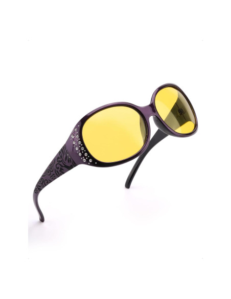 Gafas de Visión Nocturna SODQW Amarillas Polarizadas Mujer