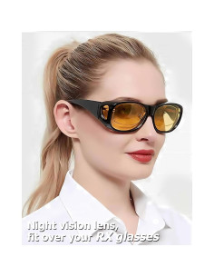 Gafas de Conducción Nocturna TJUTR Polarizadas Amarillas 2