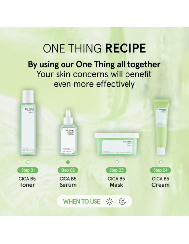 Suero Calmante Cica B5 ONE THING 50ml para Piel Sensible