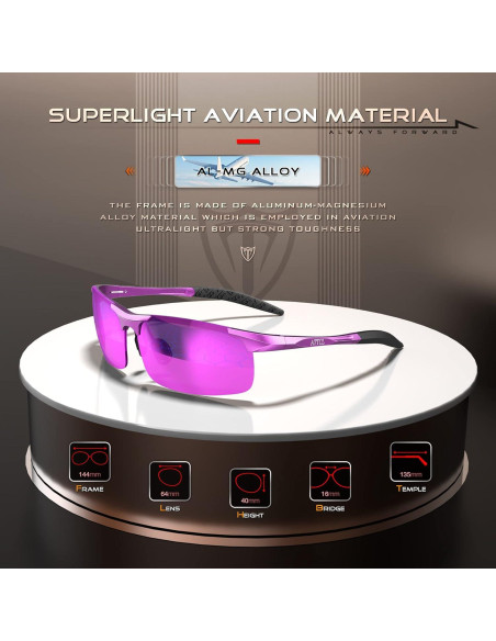 Gafas de sol polarizadas ATTCL - Marco ligero de metal UV400