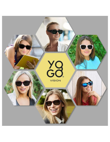 Gafas de sol UV para usar sobre gafas - Marco Negro