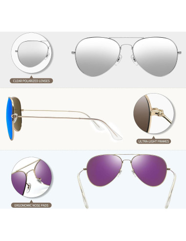 Gafas de sol polarizadas Joopin aviador UV400 para hombres