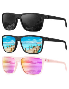 Gafas de sol KALIYADI polarizadas UV400 para hombres 3 pack