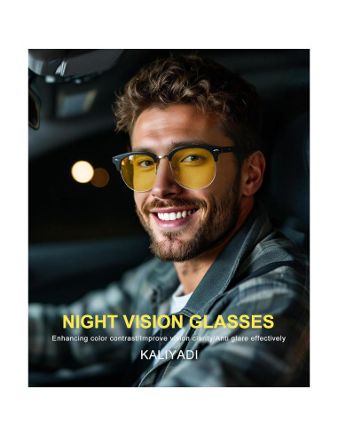 Gafas de visión nocturna KALIYADI 2 pares UV protección