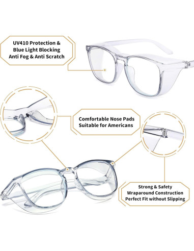 Gafas de Seguridad Alsenor Antiempañante UV Azul