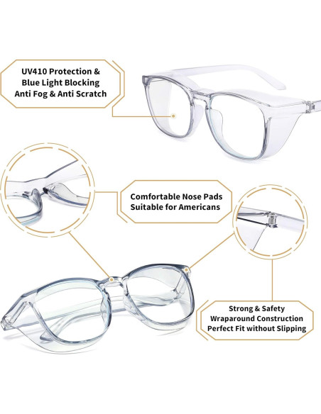 Gafas de Seguridad Alsenor Antiempañante UV Azul