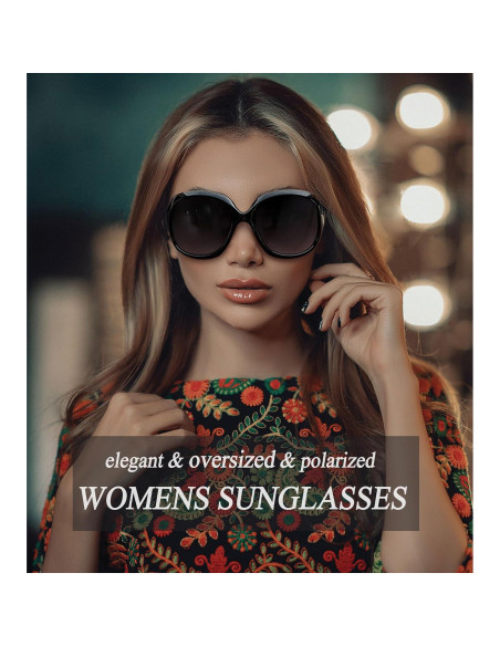 Gafas de sol grandes Joopin polarizadas UV400 para mujeres Gafas de sol grandes Joopin polarizadas UV400 para mujeres