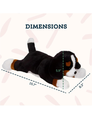 PixieCrush Peluche Mamá Bernés con 4 Cachorros 12,7x25,4cm