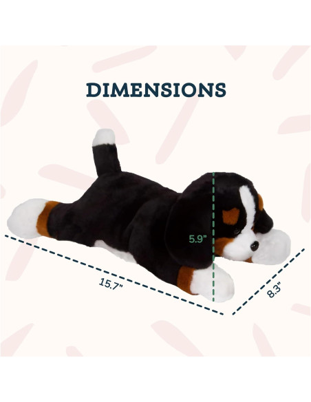 PixieCrush Peluche Mamá Bernés con 4 Cachorros 12,7x25,4cm