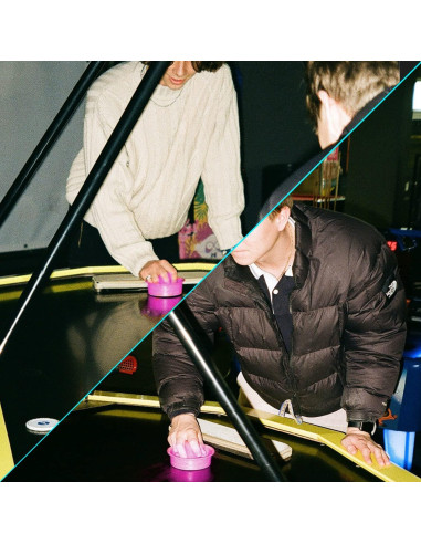 Empujadores y Discos de Air Hockey Inscool 4 Empujadores 8 Discos