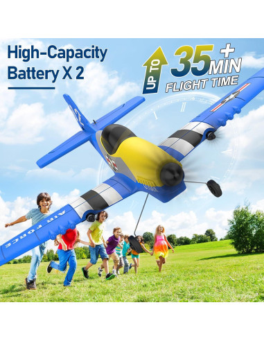 Avián RC Toileum P-51D 3 Canales 2 Baterías 350mAh