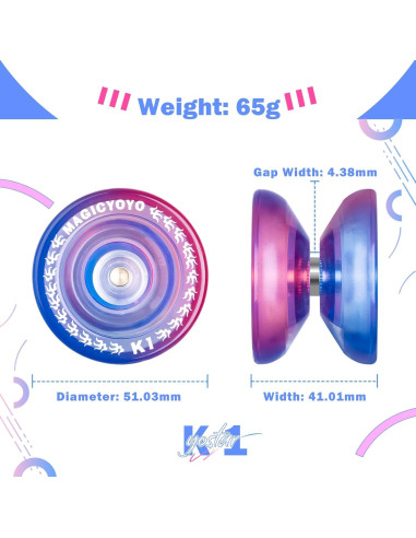 Yoyo YOSTAR K1 Plus Responsivo para Niños Principiantes