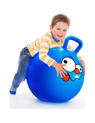 Pelota de Salto U&C 50 cm Azul para Niños 5-9 Años