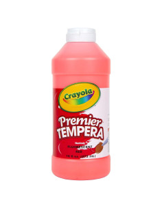 Pintura Tempera Crayola 473 ml Rojo Fluorescente