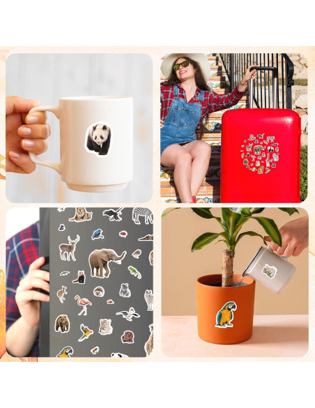 Pegatinas de Animales Salvajes Genérico 750 Piezas Decorativas