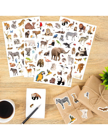 Pegatinas de Animales Salvajes Genérico 750 Piezas Decorativas