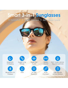 Gafas de sol inteligentes GetD con Bluetooth y traducción AI 2