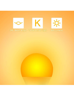 Bombillas LED Ámbar Neporal 9W, luz cálida 800 lúmenes 2