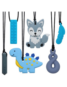 Collares Masticables Sensoriales LeeYean - Paquete de 6