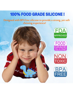 Collares Masticables Sensoriales LeeYean - Paquete de 6 2