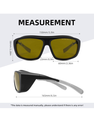 Gafas de seguridad láser Alsenor OD5+ protección ocular