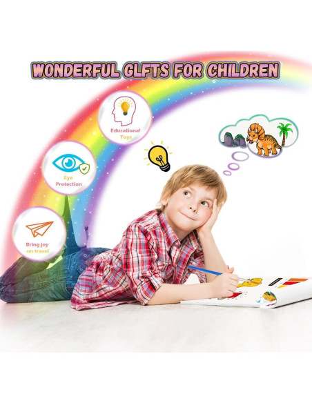 Conjunto de Pintura Acuarela YMluky para Niños 4-8 Años