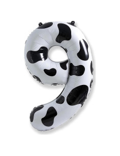 Globo Número 9 101,6 cm de Vaca para Cumpleaños Niños
