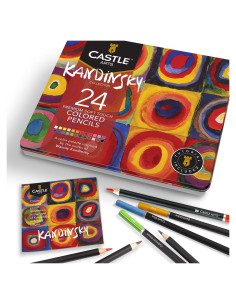 Conjunto de 24 Lápices de Colores Castle Arts Kandinsky
