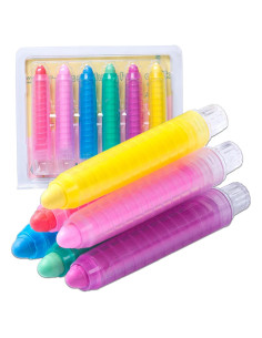Tiza Sin Polvo LVYOALIN 6 Colores Lavables para Niños