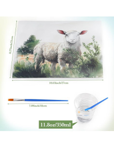 Set de Pintura de Agua Dinifee para Ancianos 75 Pcs Animales 2