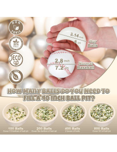 Bolas de Piscina GOGOSO 100PCS Estrellas y Lunas Coloridas 2