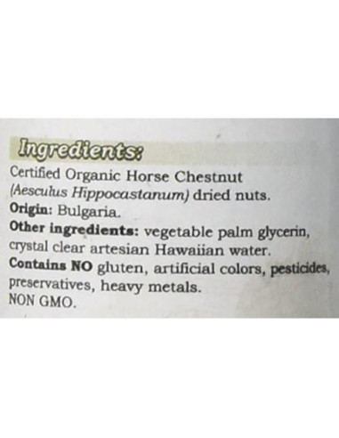 Extracto Líquido de Castaño de Indias Orgánico HawaiiPharm 60 ml