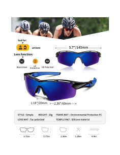 Gafas de sol deportivas Rosemal 7252 polarizadas UV400 2