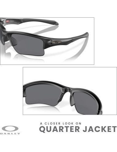 Gafas de sol Oakley Quarter Jacket para jóvenes + Kit iWear