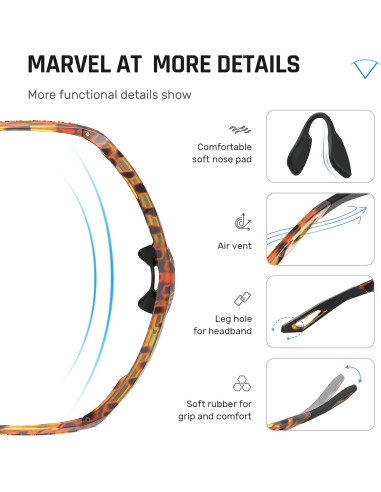 Gafas de sol deportivas TOREGE polarizadas para deportes