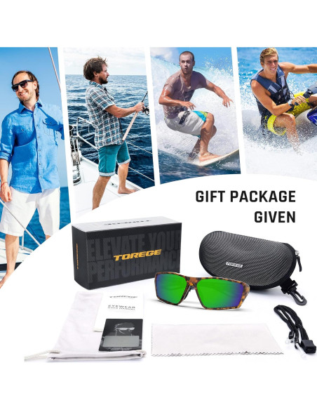 Gafas de sol deportivas TOREGE polarizadas para deportes
