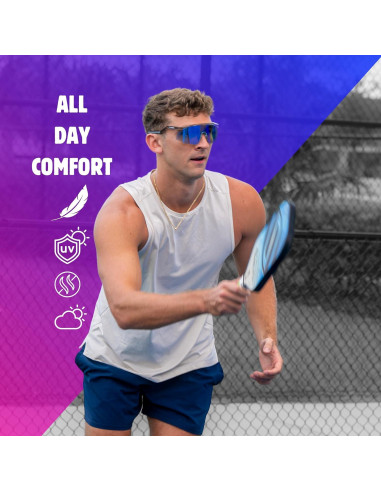 Gafas de Pickleball - Protección UV Ajustables y Duraderas