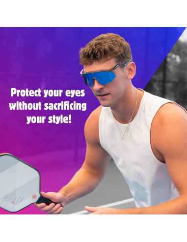 Gafas de Pickleball - Protección UV Ajustables y Duraderas