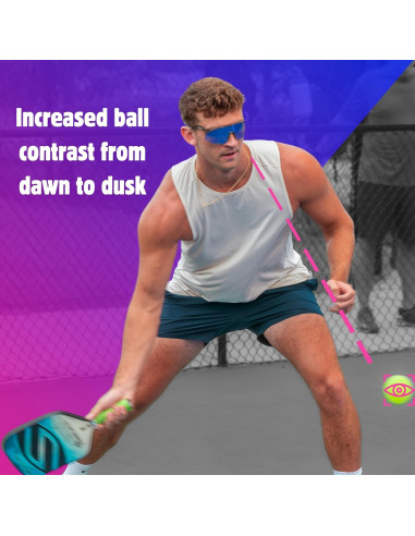 Gafas de Pickleball - Protección UV Ajustables y Duraderas