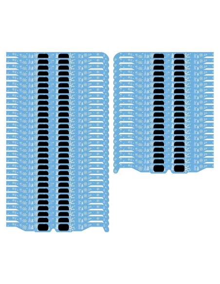 Gafas 3D Navidad GSM Brands - 50 Piezas Copos de Nieve