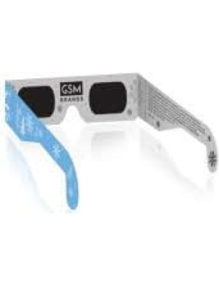 Gafas 3D Navidad GSM Brands - 50 Piezas Copos de Nieve