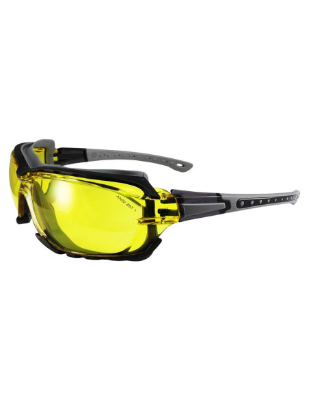 Gafas de seguridad Birdz Eyewear Gasket grises con lente clara Gafas de seguridad Birdz Eyewear Gasket grises con lente clara